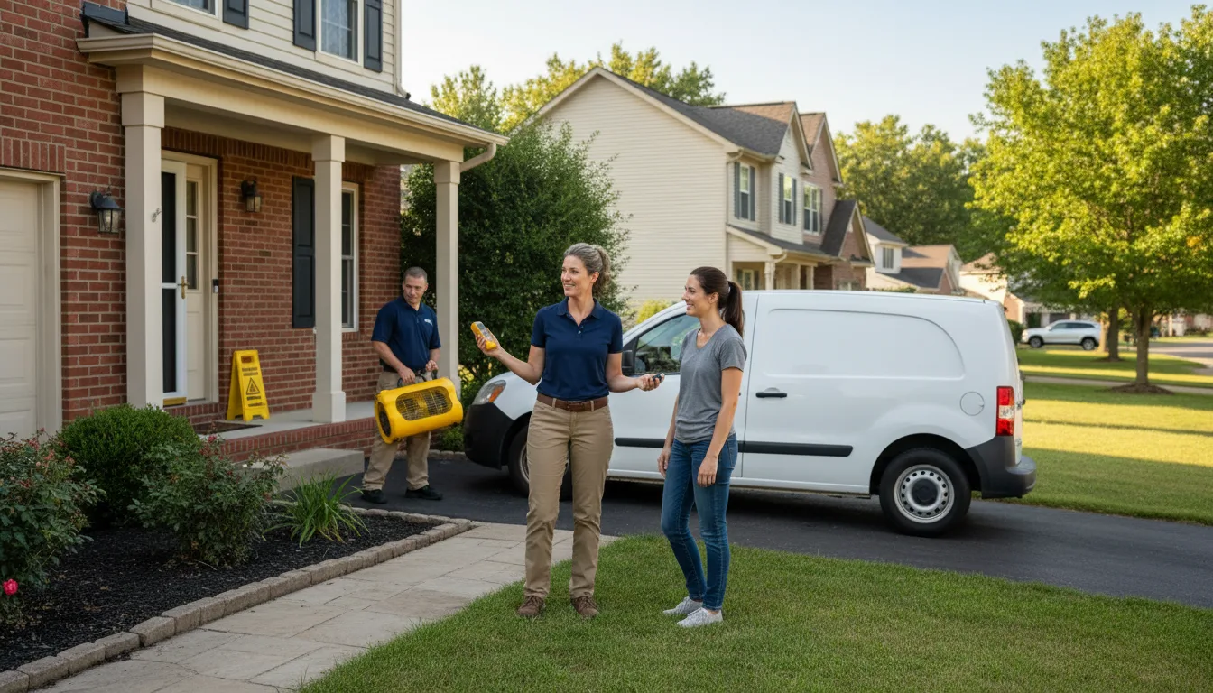 Residential water damage restoration in Fish Haven, ID
